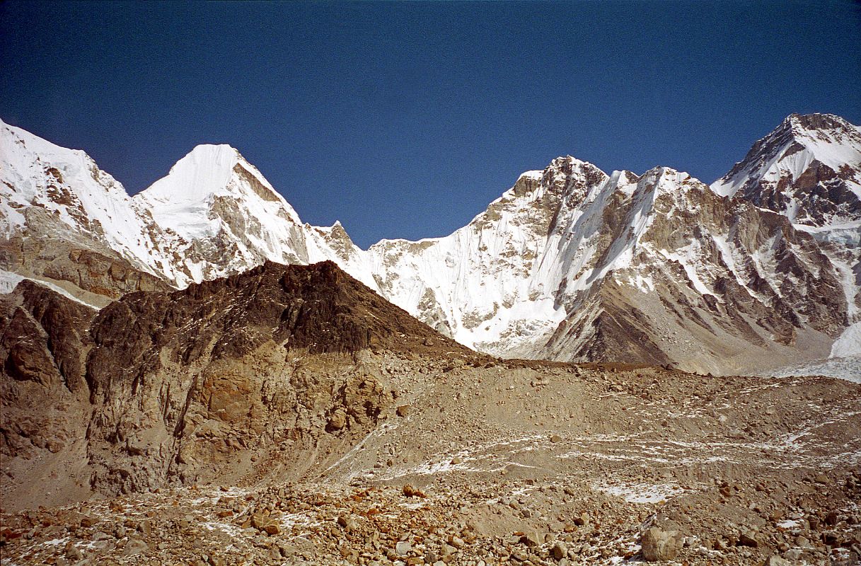 17 Pumori Base Camp Near Gorak Shep With Lingtren, Khumbutse, Changtse